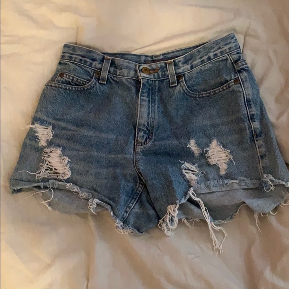 Vintage High waisted jean shorts